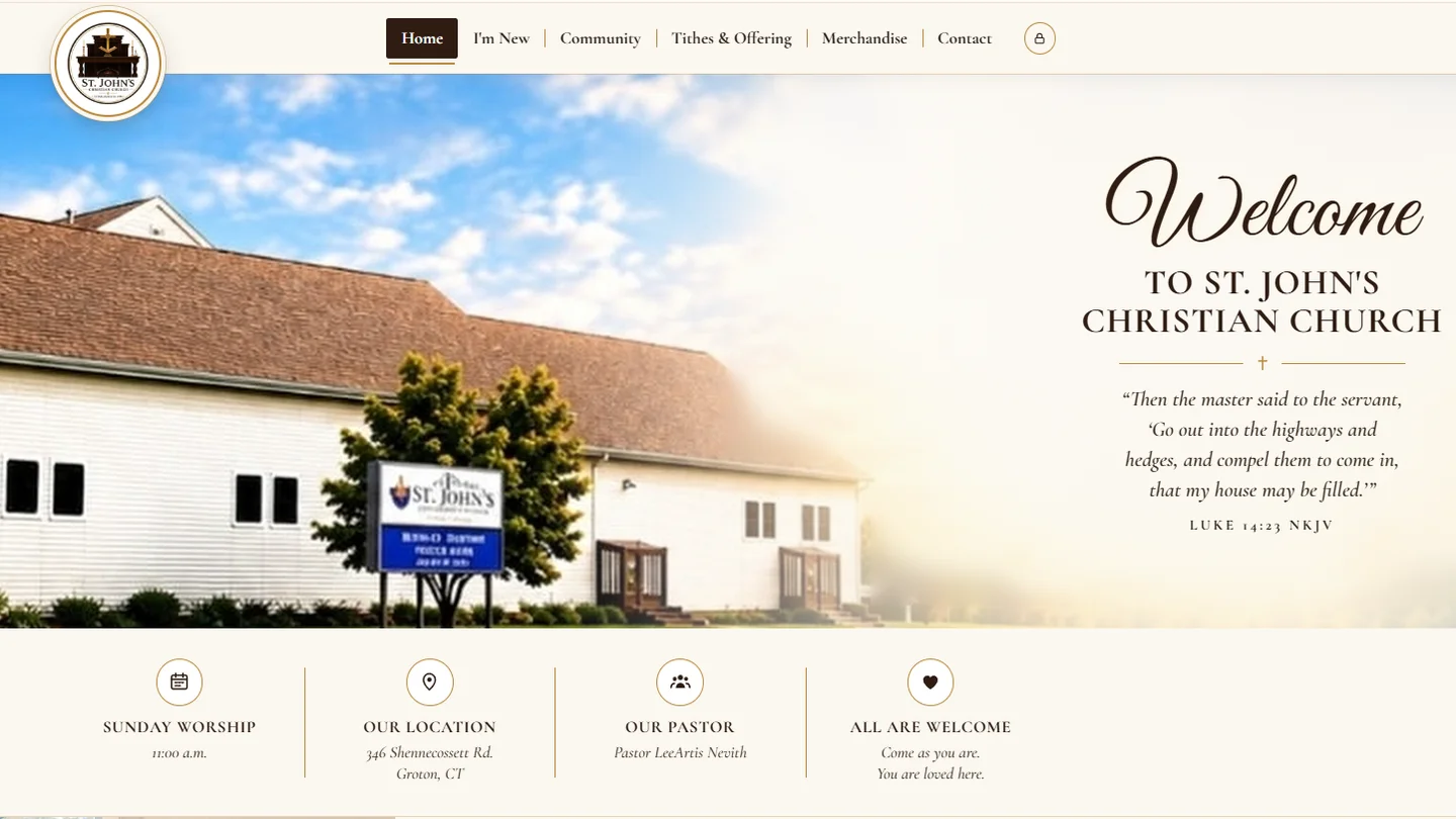 St. John's Christian Church website